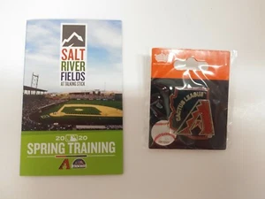  2020 AZ Diamondbacks Spring Training Cactus League lapel pin MLB + Schedule - Picture 1 of 3