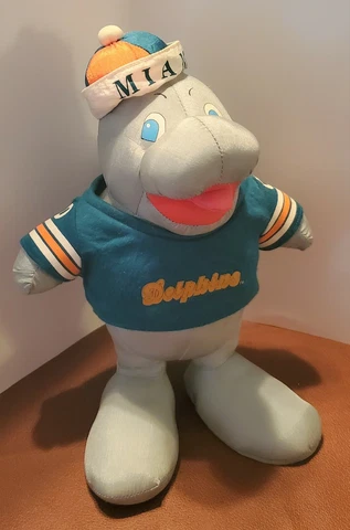 Miami Dolphins - VINTAGE 1994 NFL Stuffins plush - Team Heroes- WITH TAGS - RARE Cover