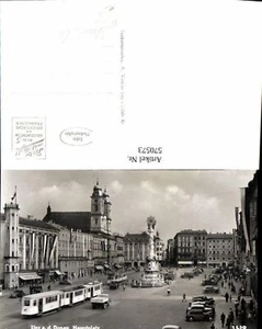 570573,Foto Ak Linz a. d. Donau Hauptplatz Straßenbahn Auto - Foto 1 di 1