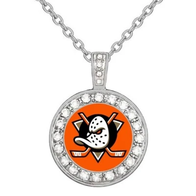 Anaheim Ducks Womens 925 Sterling Silver Necklace With Pendant Gift D18 - Image 1 of 4