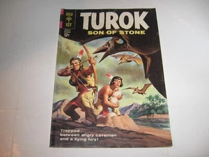 "TUROK SON of STONE" #36 NOV.'63 CLASSIC "TERRIACLE" FLYING DINOSAUR COVER ART! - Picture 1 of 1