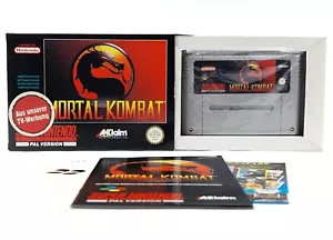 Juego de Super Nintendo: Mortal Kombat - módulo instrucciones embalaje original caja | SNES PAL EUR - Imagen 1 de 19