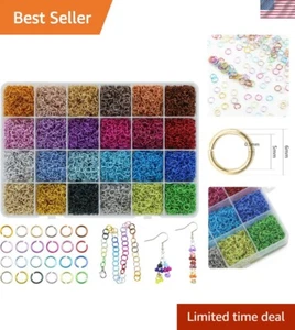 Durable Aluminum 7200pcs Jump Rings - 6mm Polished Jewelry Findings for Crafts - Picture 1 of 10