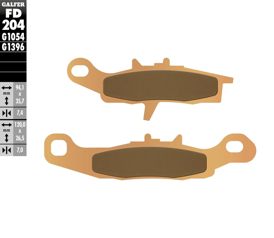 Galfer Sintered Brake Pads for Offroad Front FD204G1396 — 第 1/1 张图片
