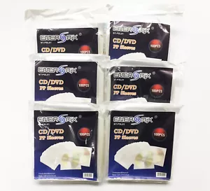 100 1000 CD DVD Folie Plastik Nylon Hüllen Plastik Verschlusskappe mit Lasche - Bild 1 von 8