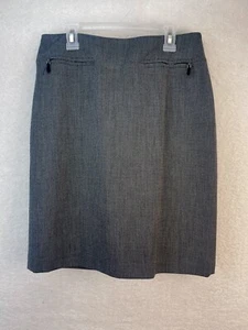 Apostrophe’ Petite Sz 8 Skirt Lined Kick Panel Zip Pockets Career Business 4100 - Picture 1 of 2
