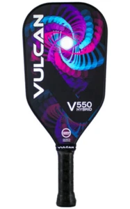 Clearance - Vulcan V550 Entropy Pickleball Paddle (Black, Purple or White) - Picture 1 of 9