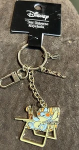 Disney Gold Tone Stitch Keychain - Picture 1 of 3