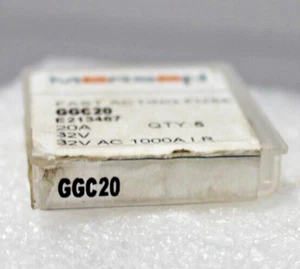 3Pc Mersen GGC 20- 20Amp, 32V, Glass Fuse, GGC20, GGC 20A - Picture 1 of 5