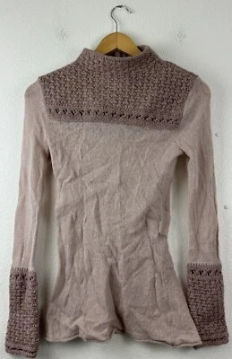 Платье-свитер женское Tory Burch светло-розовое шерстяная смесь альпака вязаный размер XS - Изображение 1 из 4