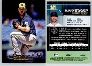 Brandon Woodruff 2022 Stadium Club Black #261 Brewers - Picture 1 of 1