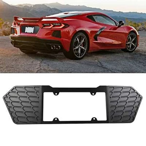 1x License Plate Aluminum Frame Rear For Corvette C8 Stingray Z51 2020-2024 2025 - Picture 1 of 12