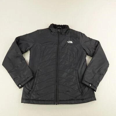 Chaqueta North Face Mujer Pequeña Negra Acolchada Osito Polar Forrada Abrigo Triclimático Foto 1 de 4