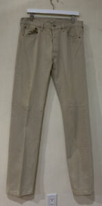 Levi's 501 Jeans Mens Khaki Wash Button Fly Made in USA Size 34x36