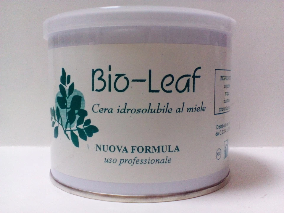 BIO-LEAF Cera Depilatoria Idrosolubile al Miele vaso da 400ml