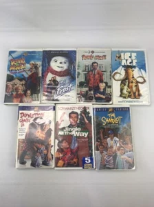 VHS Lot Of 7 Warner Brothers Bros Fox Video Sandlot, Jack Frost, Etc. - Picture 1 of 7