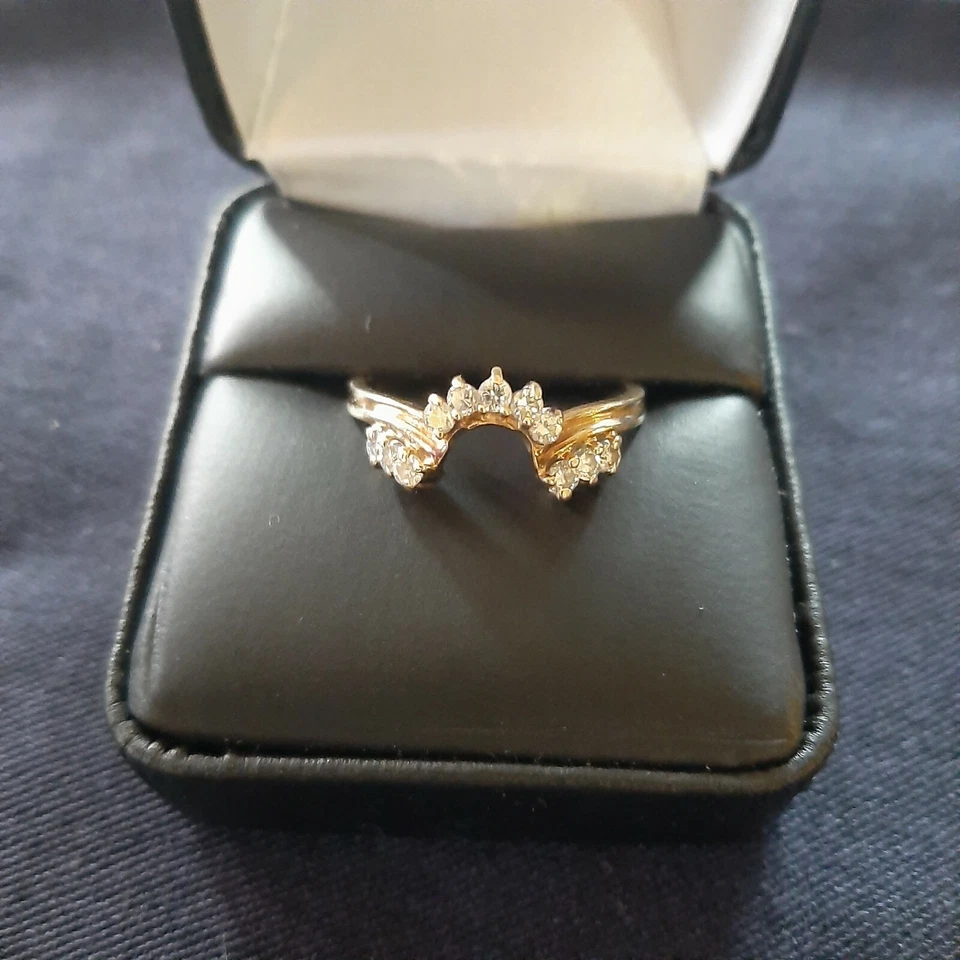 Beautiful Diamond Wedding Wrap Ring - Image 1 of 1