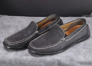 GEOX Respira Black Suede Driving Mocs / Loafer Shoes, Men's 43 (10.5 US), EXC+! - Bild 1 von 8