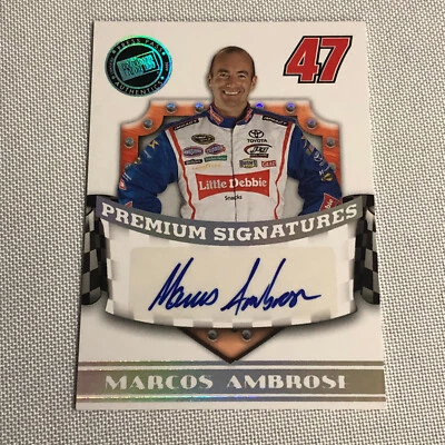 2009 Press Pass Premium Signatures Marcos Ambrose Signed Signature Auto Card - Image 1 of 4
