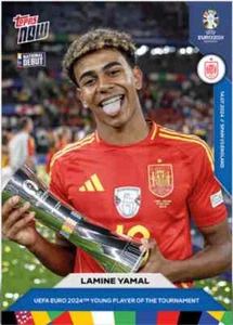 2024 Lamine Yamal TOPPS NOW EURO #062 62 Young Player of The Tournament - Picture 1 of 2
