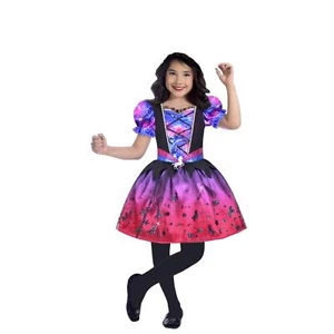 Halloween Art zu feiern Hexe Mädchen klein 6/6X Kleid Kostüm Neu ohne Etikett - Bild 1 von 5