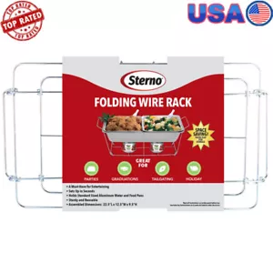 Folding Chafing Dish Wire Rack Standard Size Reusable Buffet-style Dining Party - Picture 1 of 6
