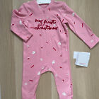 Baby Girl 3-6 months George My First Christmas Babygrow BNWT NEW