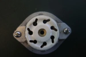 National Vintage NOS 7 Pin Ceramic Tube Socket - Picture 1 of 2