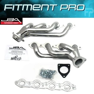 JBA Silver Ctd Cat4Ward Headers 02-13 GM Truck 4.8L 5.3L 07-19 LS V8 1850S-2JS - Picture 1 of 4