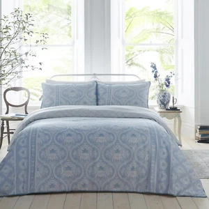 Duvet Cover Bedding Set Alexia 200TC Floral Reverse by Appletree Heritage Blue