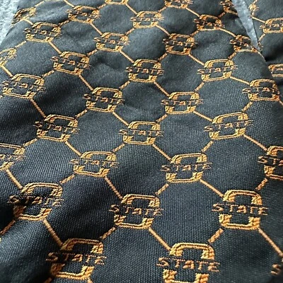 Corbata Ohio State Buckeyes para hombre corbata negra seda águilas alas colegial OSU Foto 1 de 4