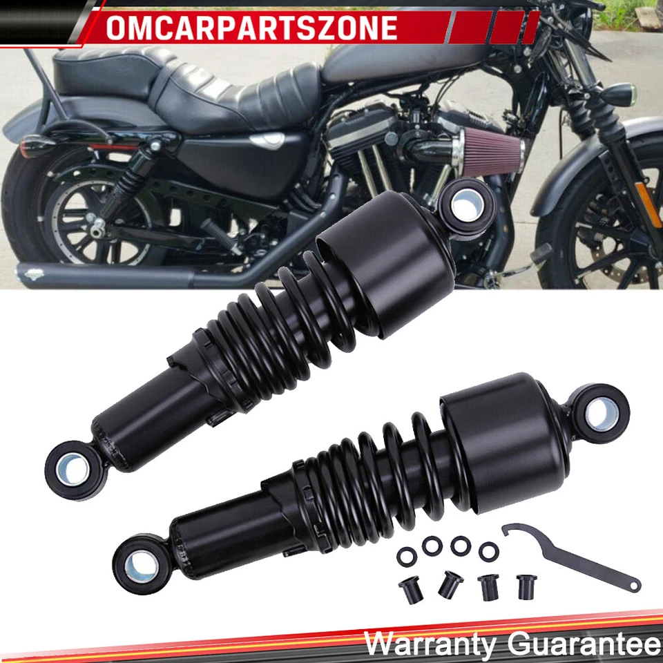Kit de suspensión de amortiguador trasero descendente de 10,5" para Harley Sportster 883 1200 Iron Dyna Foto 1 de 4