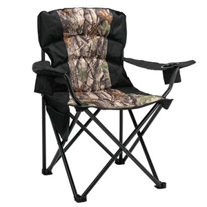Oversized Camping Chair Folding Heavy Duty Quad Outdoor Large Lawn Chairs Por... - Picture 1 of 7