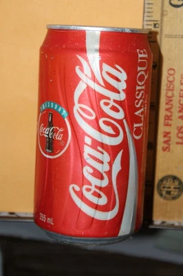 Винтажный прототип банки Coca Cola с тиснением Онтарио Канада динамическая лента - Изображение 1 из 4