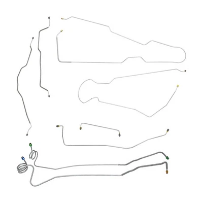 Juego completo de línea de freno eléctrico GMC Chevrolet C20 C25 1973-80 platón corto SS Foto 1 de 4