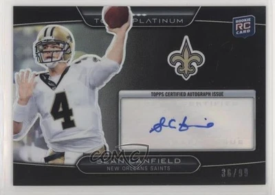 2010 Topps Platinum Black Refractor Rookie Auto /99 Sean Canfield #21 Auto RC - Image 1 of 2