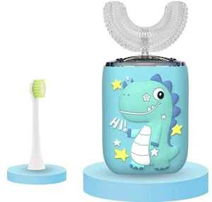 Kids Electric Toothbrushes, U Shaped Ultrasonic Toothbrush, Rechargeable Kids... - Picture 1 of 8