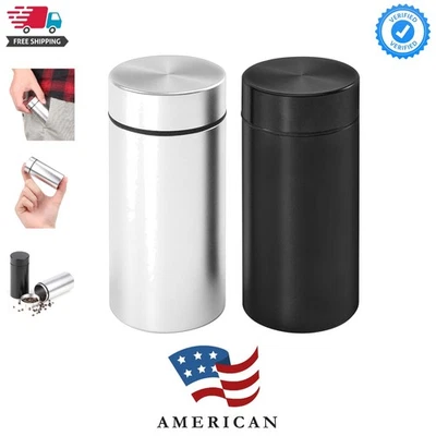 Tarro de almacenamiento de aluminio portátil hermético a prueba de olores contenedor botella multipurp... Foto 1 de 4