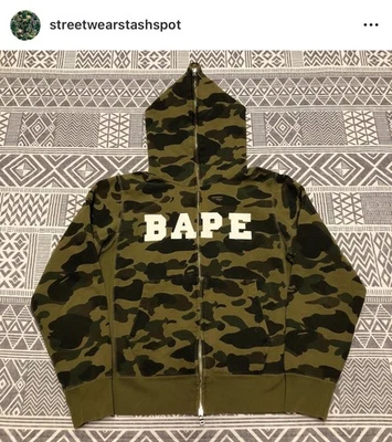 A Bathing Ape Bape 1st Camo Full Zip Hoodie Size Small - Image 1 of 4