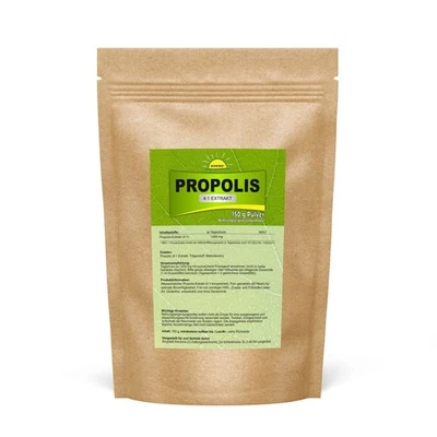 Propolis (4:1 Extrakt), wasserlöslich, fein gemahlen, ohne Zusätze, 150 g Beutel - Bild 1 von 2