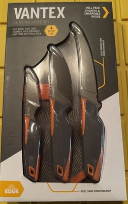 Juego de 3 cuchillos de hoja fija de acero inoxidable para caza Vantex de borde exterior VNTX4C Foto 1 de 2