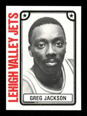 1980-81 TCMA CBA Lehigh Valley Jets 28 Greg Jackson RC NM 49 games in nba BXCP47 - Image 1 of 2