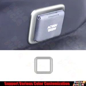 Borde de marco de interruptor de enchufe USB trasero para Toyota Prius 2023-2024 plateado mate - Imagen 1 de 4