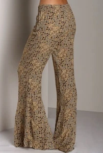 Pantalones Free People Boho Acampanados Festival Occidental Pierna Ancha Campana Parte Inferior S tiro alto - Imagen 1 de 11