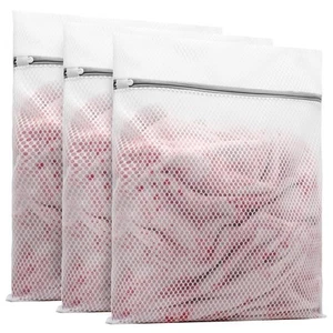 3Pcs Durable Honeycomb Mesh Laundry Bags for Delicates 16 x 20 Inches (3 Large) - Bild 1 von 6