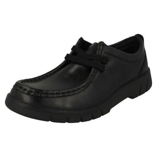 Ragazzi Clarks Mocassino Dettagliato Scuola Scarpe Branch Basso Y Foto 1 de 1