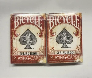 Bicycle Series 1800 Rare Vintageplaying Cards Set Of 2 Japan - Picture 1 of 1