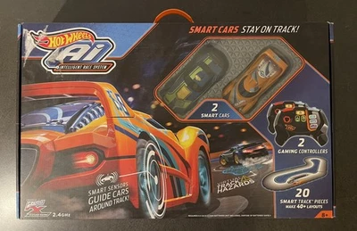 Hot Wheels AI Intelligent Race System 2 SMART CARS & 2 Controller - Resealed - Image 1 of 4