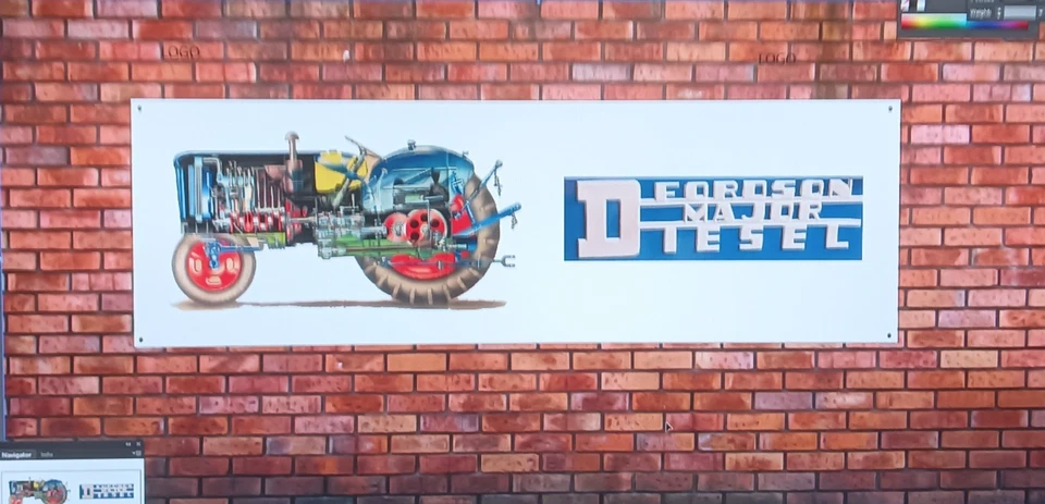 FORDSON MAJOR DIESEL     WORK SHOP BANNER SENT TRACKED - Image 1 of 1