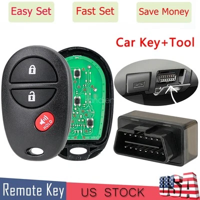 for Toyota Tacoma Tundra Sienna Remote Key Fob Transmitter Alarm GQ43VT20T 3Btn - Image 1 of 4